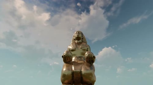 4K Statue des alten Ägypten
