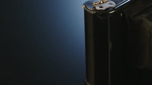 Antique Camera Slides into Frame