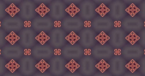 Geometric Glowing Pattern Seamless Loop Background