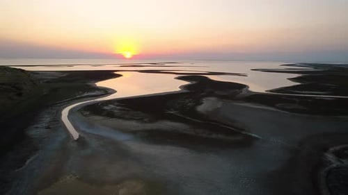 Unusual Islands on a Beautiful Lake