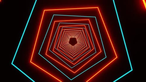 HD Minimale geometrische Schleifen | Moderner Animationsgrafik-Hintergrund