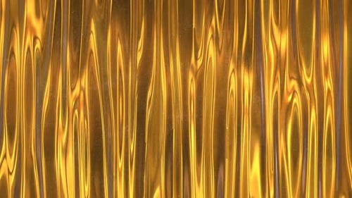 Abstract Golden Liquid Waves Motion Background Loop