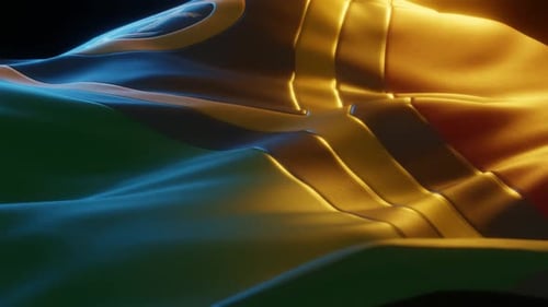 Dynamic Waving Fabric Loop with Ambient Light