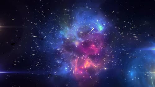 Hyper Space Journey Galaxy Travel Loop Background