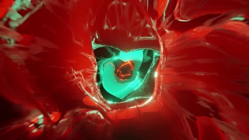 Neuer Galaxy-Tunnel des Blutes und der blauen Farben Vj Loop HD