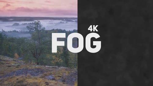 4k Fog Looped Overlay