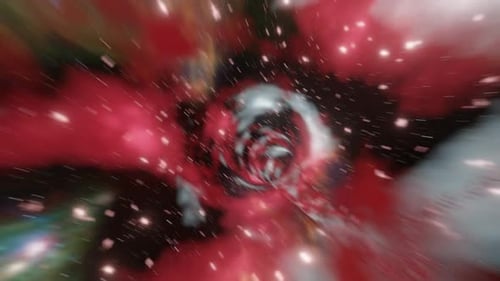 Colorful Abstract Space Wormhole Journey Animation Loop