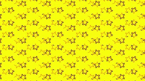 Stars Pattern Yellow Background