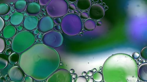 Abstract Bubbles with Colorful Fluid