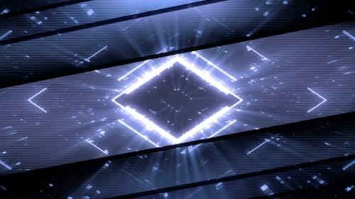 Abstract Glitch Digital Lines Futuristic Background