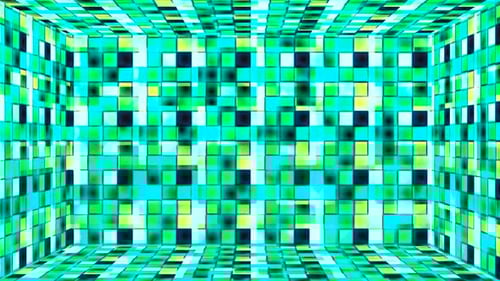 Dynamic Geometric Light Box Room Background Loop