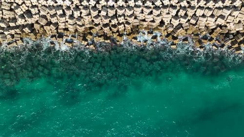 Texture of the Sea and a Beautiful Day Color