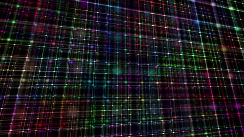 Abstract Colorful Digital Technology Grid 3