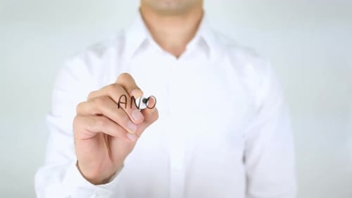 Man Writes 'Another Best Idea' On Clear Surface