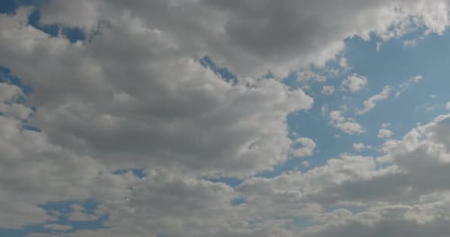 Timelapse. Motion Clouds on Blue Sky. Blue Sky. Clouds. Blue Sky with White Clouds.