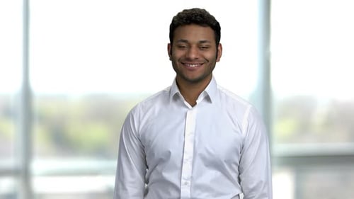 Portrait of an Young Attractive Brownskinned Indian Man