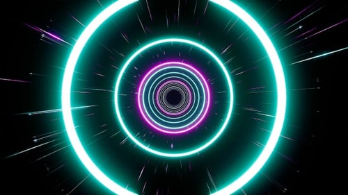 Flying Through Pulsing Circle Space