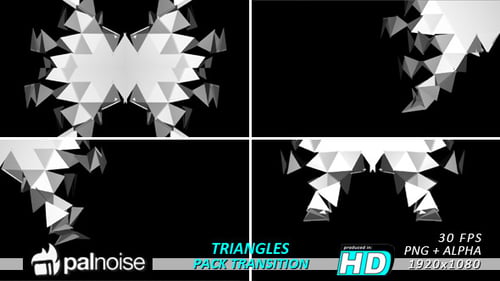 Fold Unfold Triangles Transitions (9-Pack)