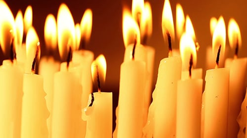 Kerzenlicht mit Flamme 3