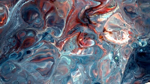 L'encre colorée abstraite explose