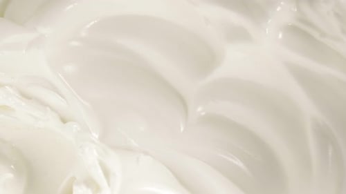 Thick White Cream Close Up Background
