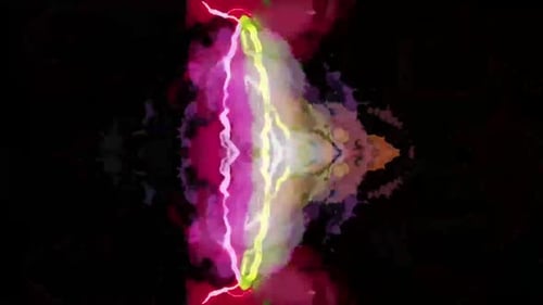 Abstract Colorful Lightning Energy Fluid Background