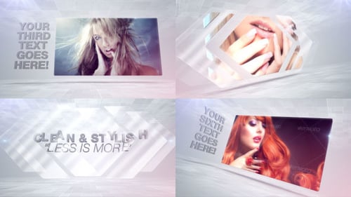 Dynamic Geometric Photo Slideshow with Modern Transitions