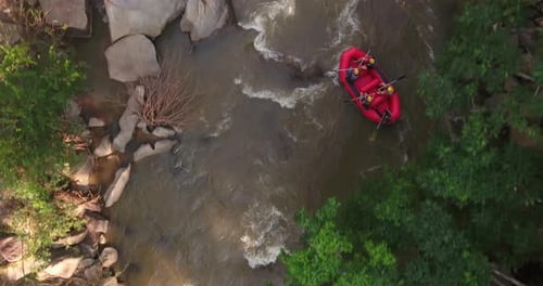 Rafting On River Jungle