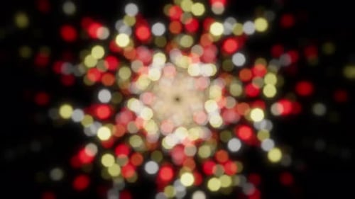 Abstract Glowing Bokeh Lights Background