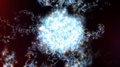 Pulsating Electric Energy Sphere with Abstract Light Effects