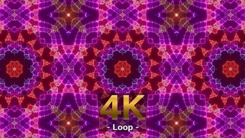 Dynamic Neon Abstract Geometric Background