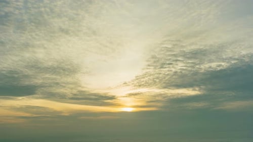 Golden Sunset Clouds Timelapse