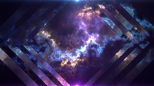 Kühler abstrakter Spiegel gerahmter geometrischer fraktaler Schleifenhintergrund