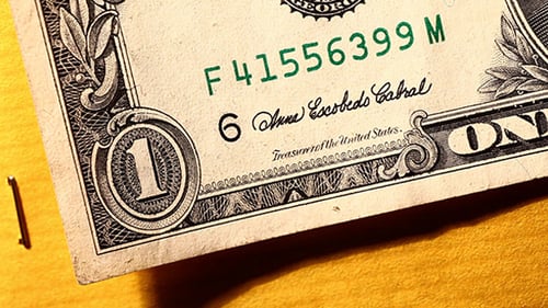 Close Up Footage of US Dollar Bills