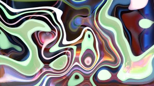 Colorful Fluid Abstract Organic Liquid Background Animation