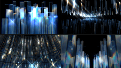 4 Pack Cube Prism Background