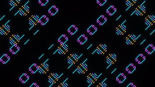 Abstract Mosaic VJ Loop Background
