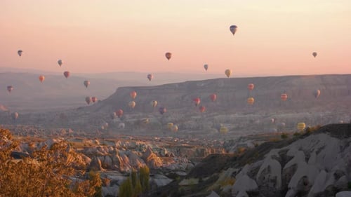 Cappadocia Hot Air Balloons at Sunrise or Sunset