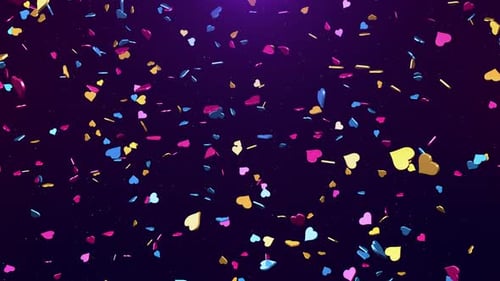 Romantic Hearts Falling