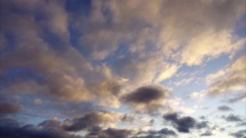 Beautiful Clouds Time Lapse at Sunrise or Sunset
