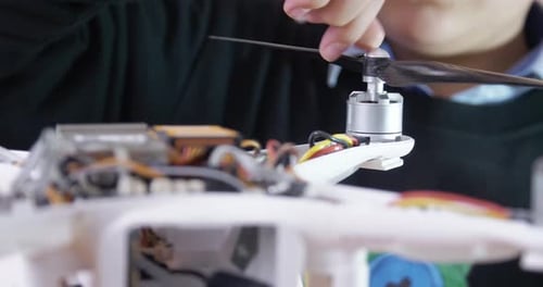 Attaching Propellers to Drone