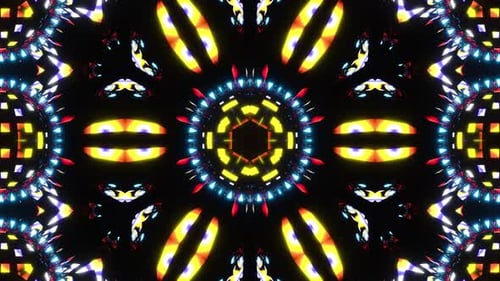 Vj Loop Disco Ball Neon Kaleidoscope