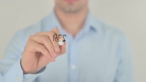 Responsive Website, Writing on Transparent Screen