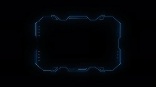 Línea Plexus de tecnología digital Hud Frame, canal alfa