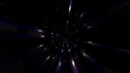 Futuristic Hyperspace Light Speed Tunnel Abstract Background