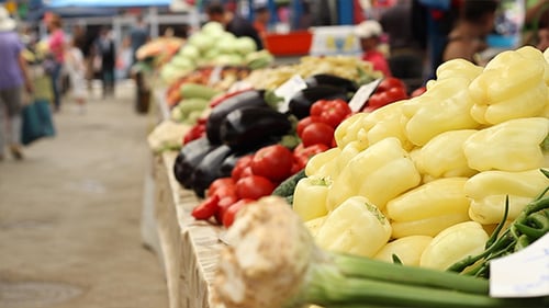 Vegetables for Sale at Market
