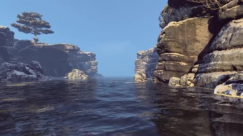 Rocks And Sea