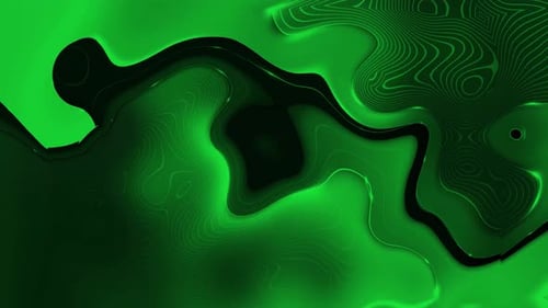 Organic Green Liquid Flowing Abstract Background