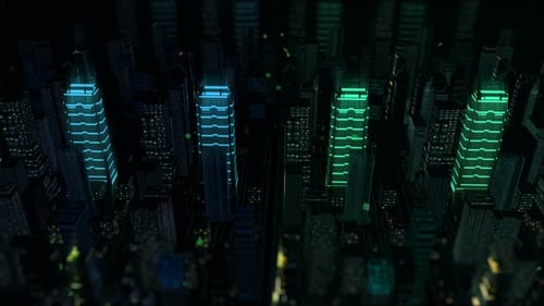 Digitales Licht der Stadt Hintergrund