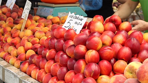 Nectarines at Market